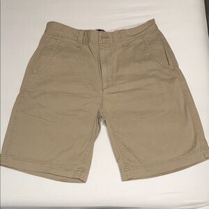 St Johns Bay Comfort Stretch Beige Khaki Chino Shorts Mens SIZE 32
